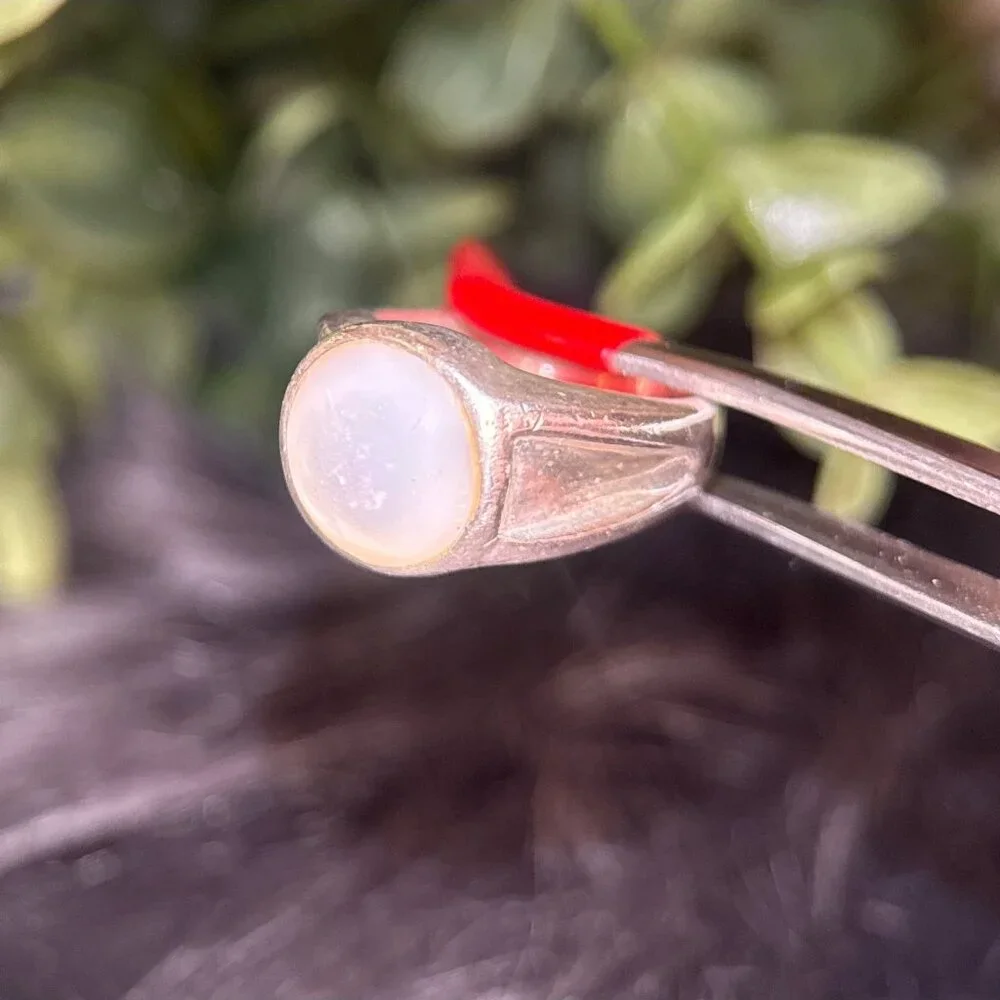 Sterling Silver 925 Mother Of Pearl‎ Ring
